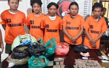 Bongkar Jaringan Narkoba di Kawasan Wisata Danau Toba, Polres Simalungun Amankan Lima Tersangka