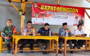 Rapat Minggon Desa Wibawamulya Bahas Keamanan Lingkungan dan Seputar Bansos