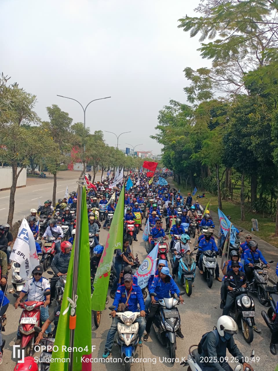 Buruh Bekasi Tuntut Kenaikan Upah 15 Persen di Tahun 2026 dan Hapus Sistem Kerja Kontrak yang Tidak Sesuai Regulasi