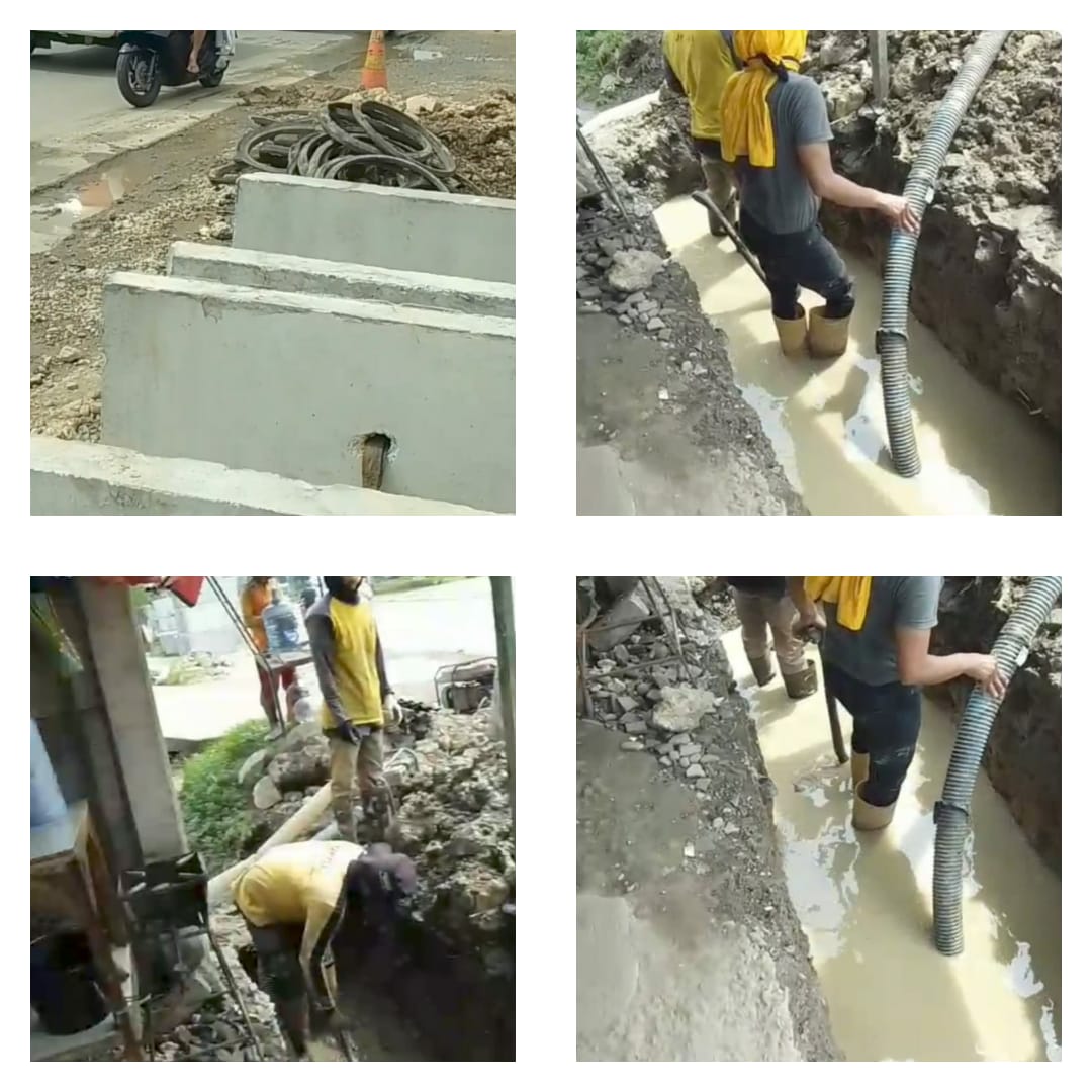 Proyek Pemasangan U-ditch di Jalan KH Raden Ma’mun Nawawi Menjadi Sorotan Publik Diduga Tak Bertuan (Siluman)