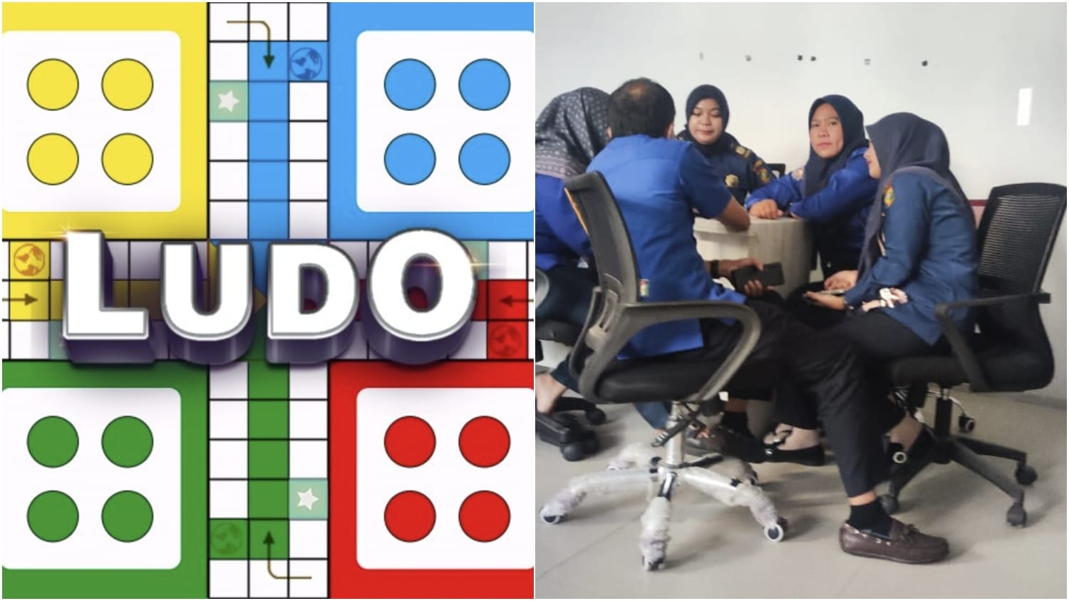 Sikap Tak Terpuji, Diduga Kadis Damkar Kampar Bersama Anggota Wanitanya Lagi Asik Main Game Ludo di Kantor Saat Jam Kerja