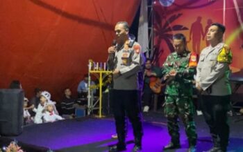 Polsek Setu Laksanakan Pengamanan Natal di Harvest City, Perkuat Sinergi dan Toleransi Antarumat Beragama