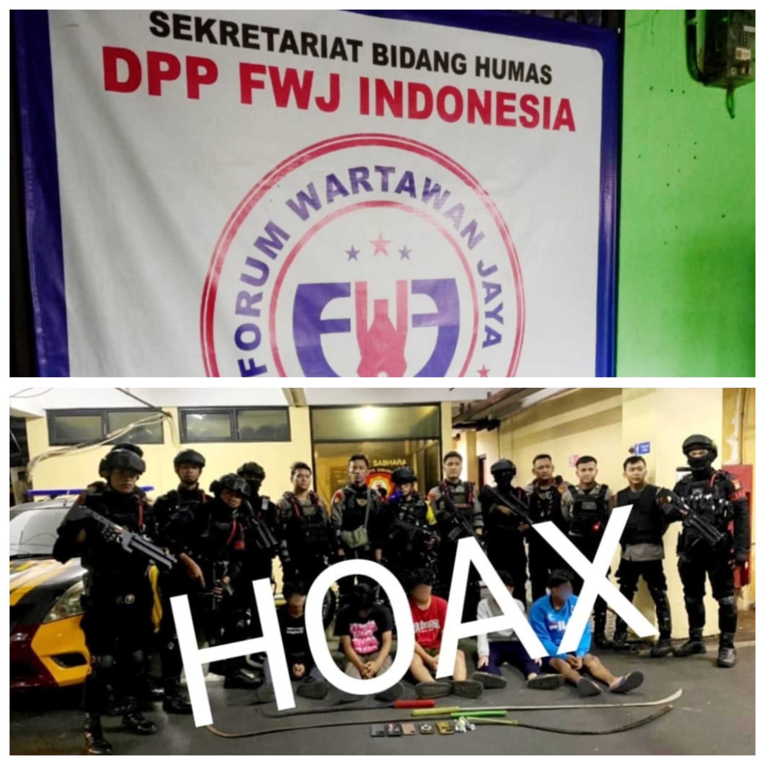 FWJ Indonesia Sanggah Rilis Humas Korp Brimob Polri Soal Patroli Gabungan Amankan 5 Pemuda di Jaktim