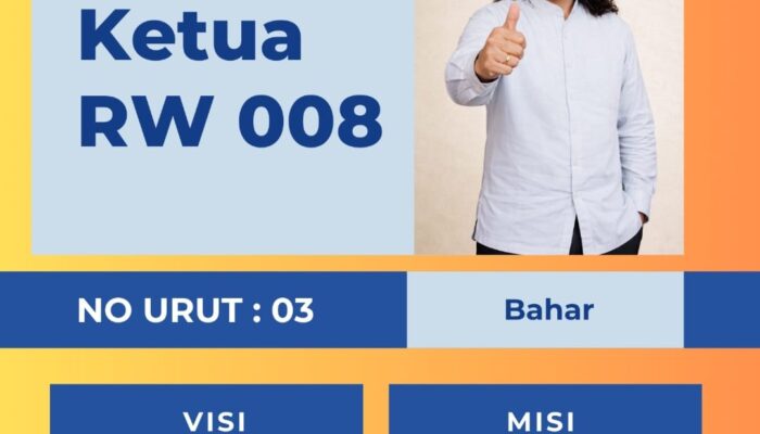 Meningkatkan Partisipasi Masyarakat dalam Pemilihan Ketua RW di Perum. KSB, Bahar Calon No Urut 03: Menciptakan Lingkungan Aman, Bersih, dan Transparansi