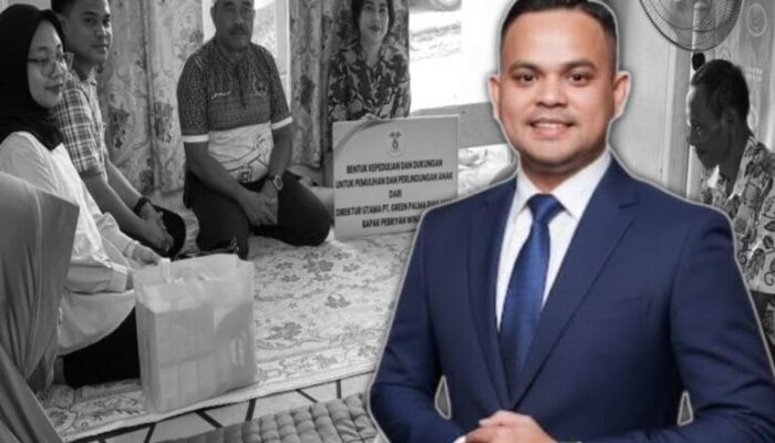 Dirut PT Green Palma Riau Silaturahmi dan Serahkan Bantuan Kepada Korban Pelecehan Terhadap Anak di Kec. Pasir Penyu