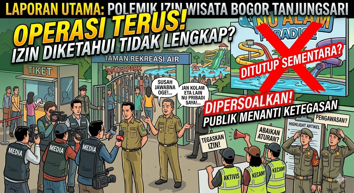 Soal Izin Wisata Nualam Paradise di Bogor Tanjungsari Menuai Sorotan, Kades Sukarasa Berkelit & Diduga Bekingi