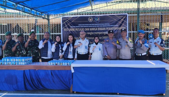 Perkuat Komitmen “Say No to Drugs”, Lapas Pekanbaru Gelar Tes Urine Massal Bersama TNI, Polri, dan BNN