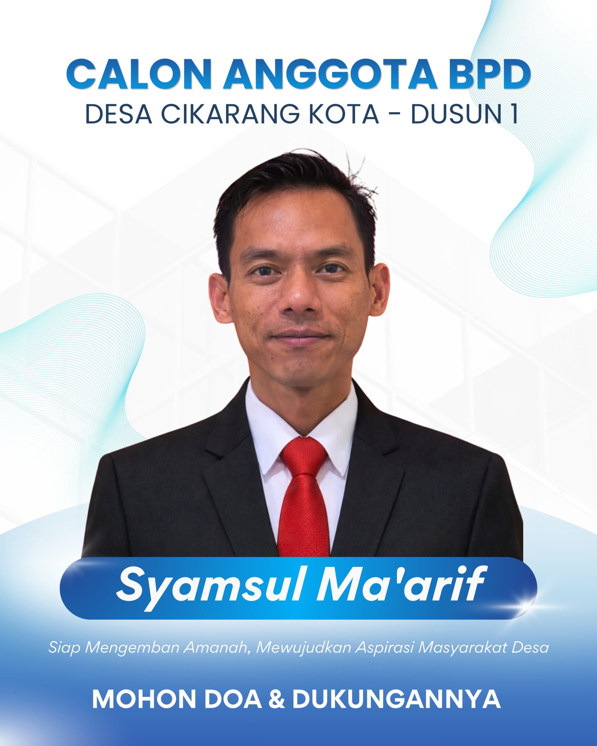 Pemuda Asal Desa Cikarang Kota Mantapkan Diri Untuk Maju Bakal Calon Anggota BPD