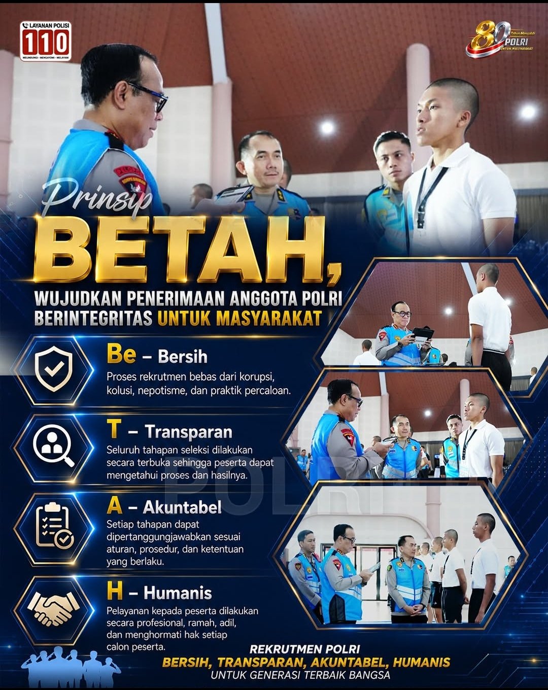 Polri Pegang Teguh Prinsip BETAH