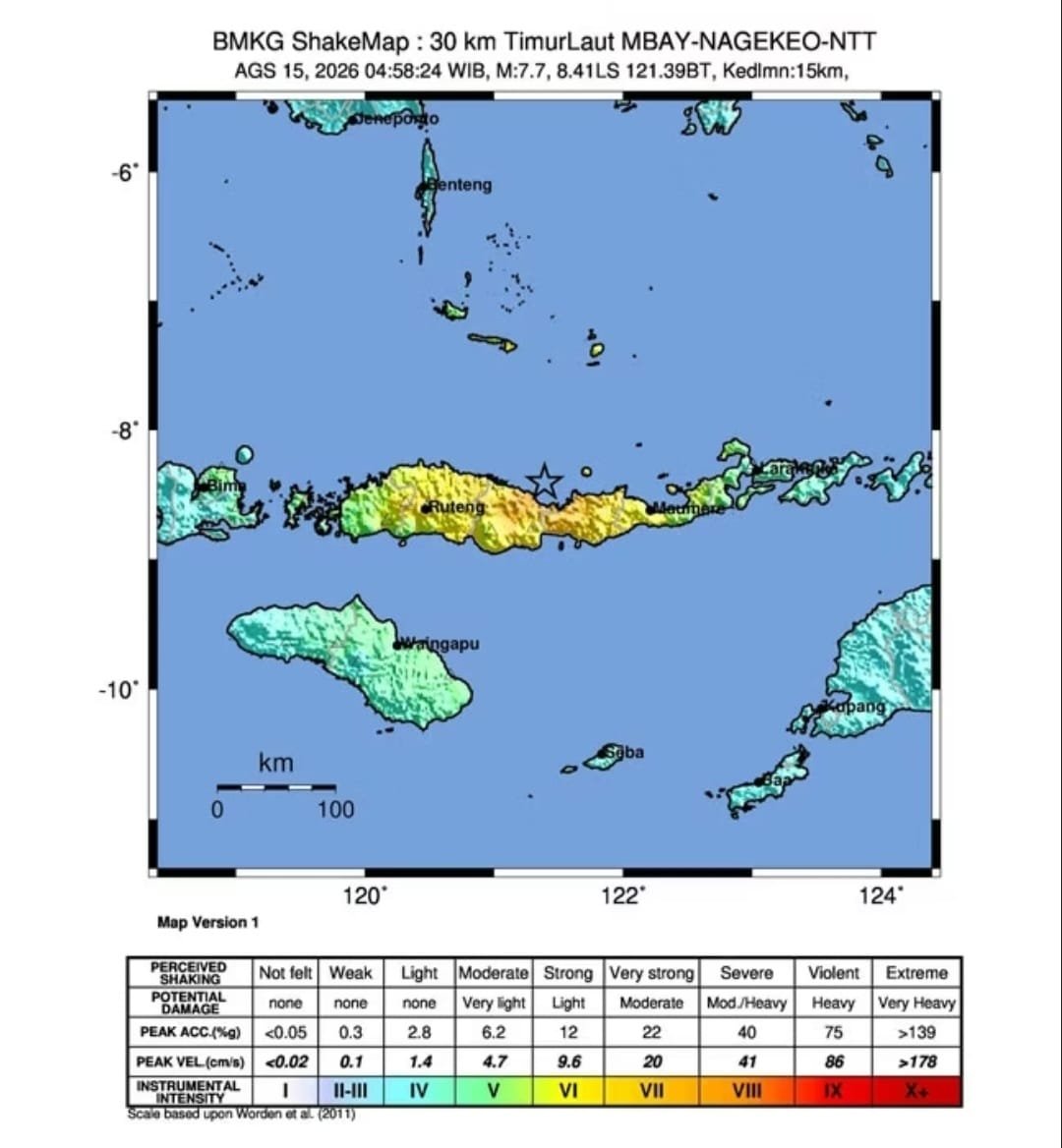 Data Terkini Gempa di NTT Korban Mencapai 47 Orang Meninggal, Ratusan Rumah Rusak