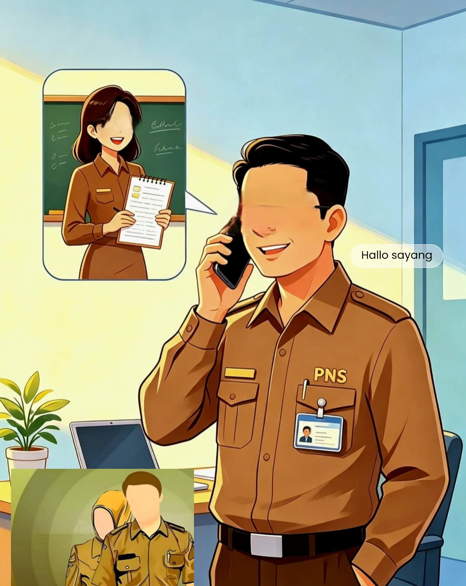Mencoreng Dunia Pendidikan, Diduga Oknum Kepsek SMPN 1 Tanjungsari Berselingkuh dengan Oknum Humas Sekolah