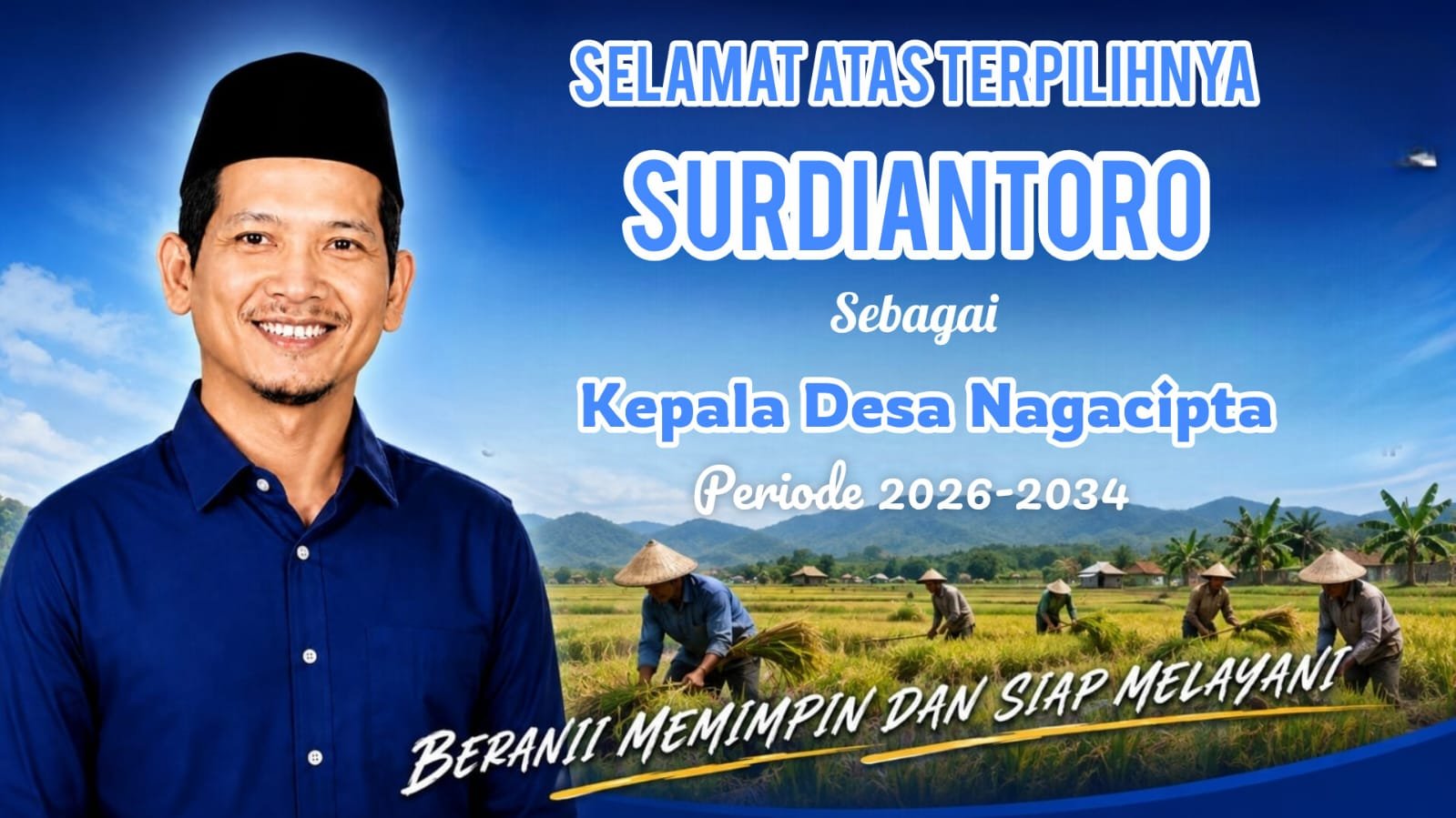 Surdiantoro Unggul dari Petahana di Pemilihan Kepala Desa Nagacipta