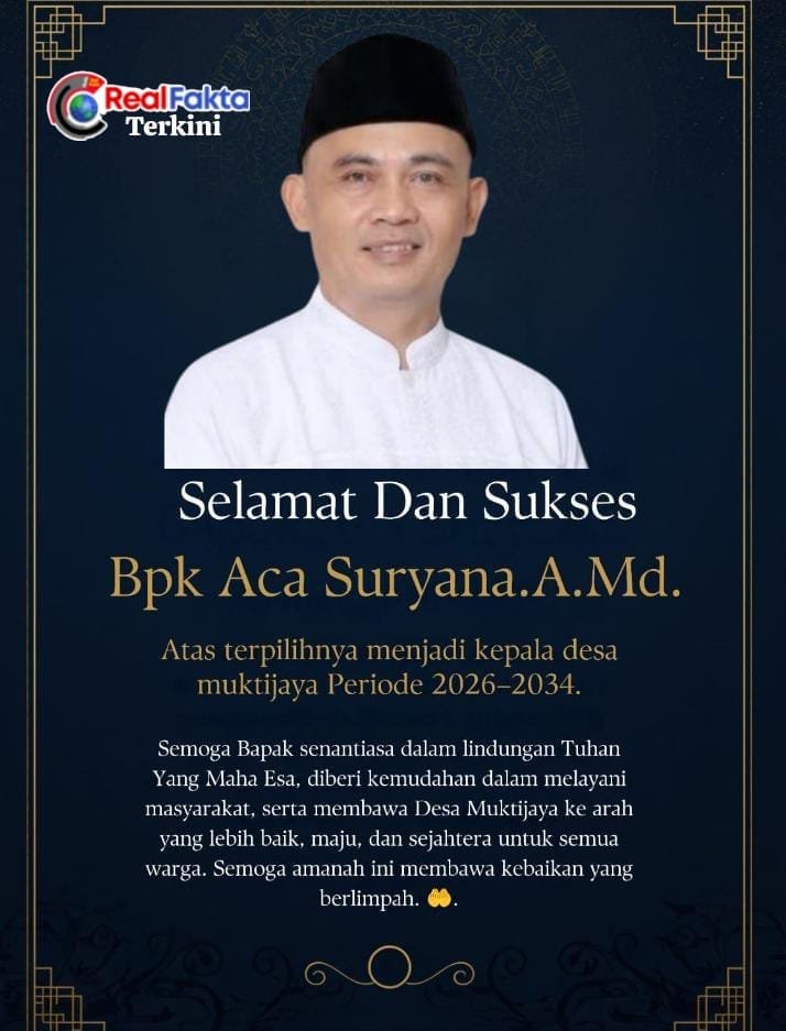 Aca Suryana. A.Md Calon Kades Nomor Urut 3 Terpilih Sebagai Kepala Desa Muktijaya di Pilkades Serentak